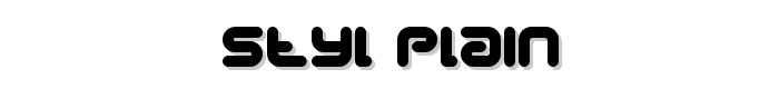 Styl Plain font